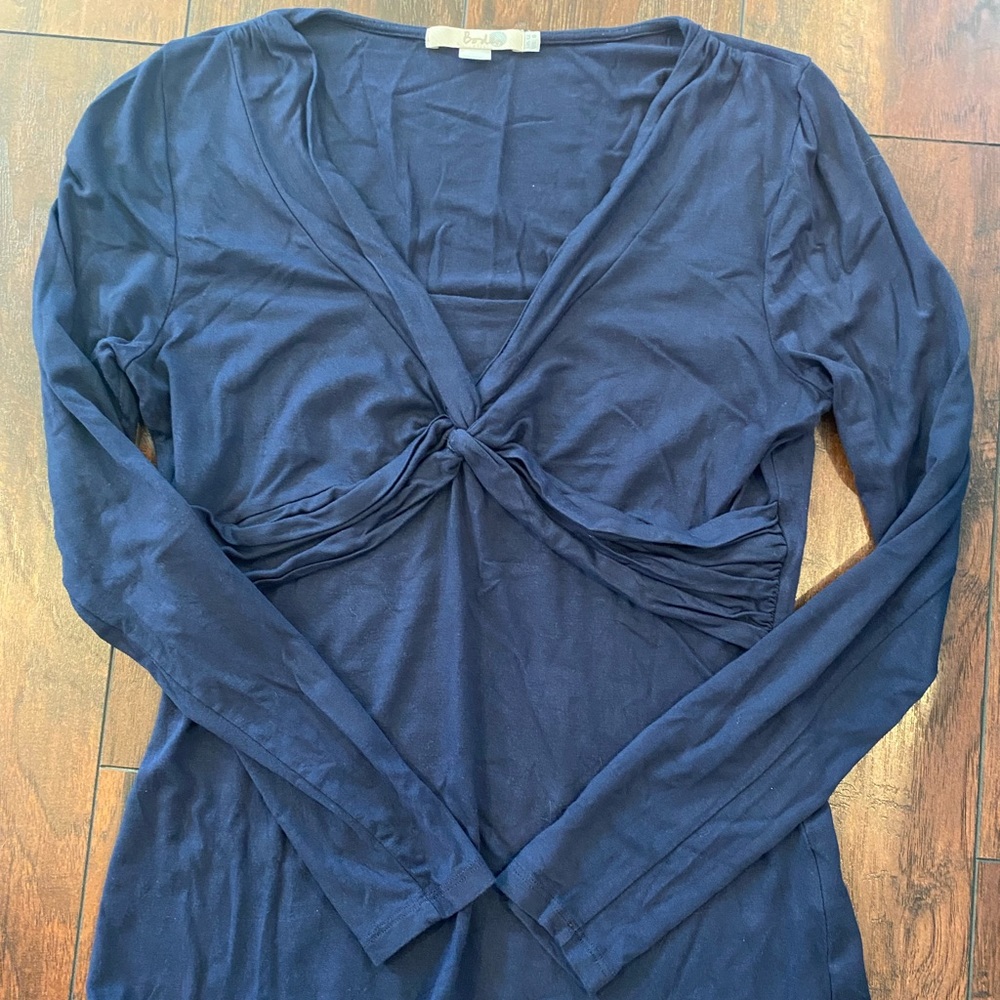 Boden size 8 navy blue top